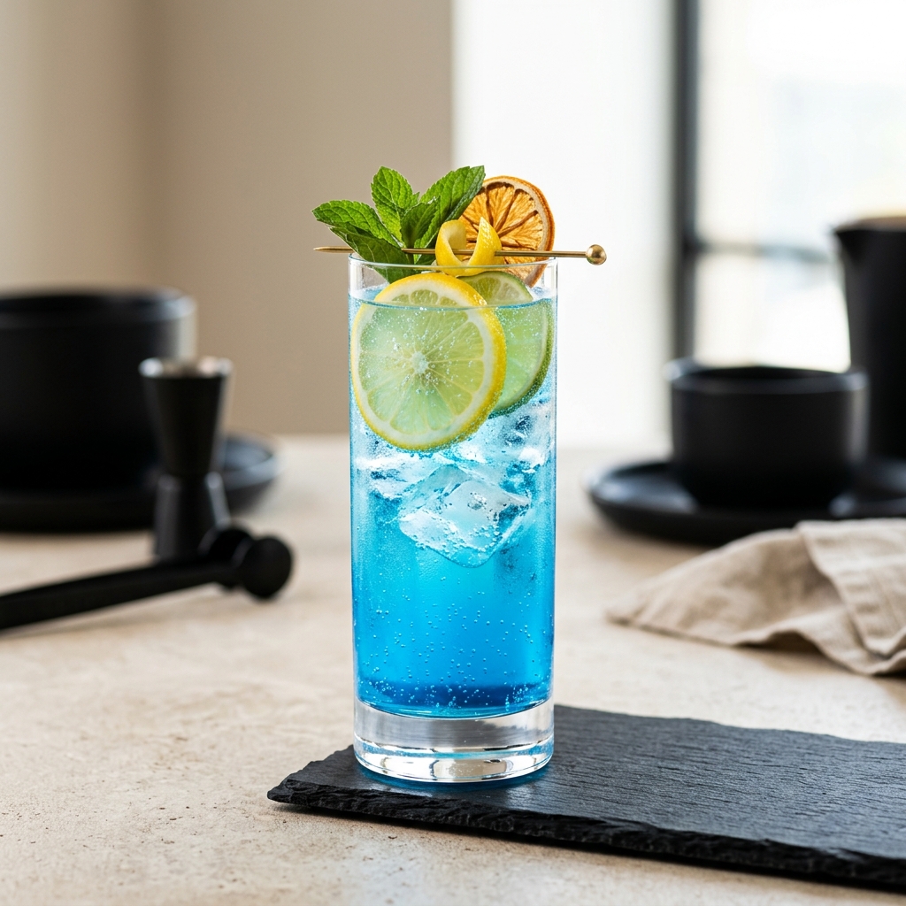 Blue Lagoon Mocktail